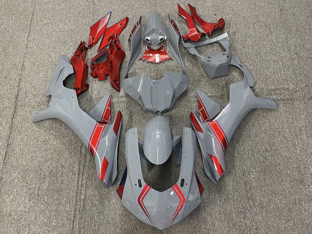 Billigste Yamaha R1 Motorrad Verkleidung 2015-2019 - Nardo Grau Rot