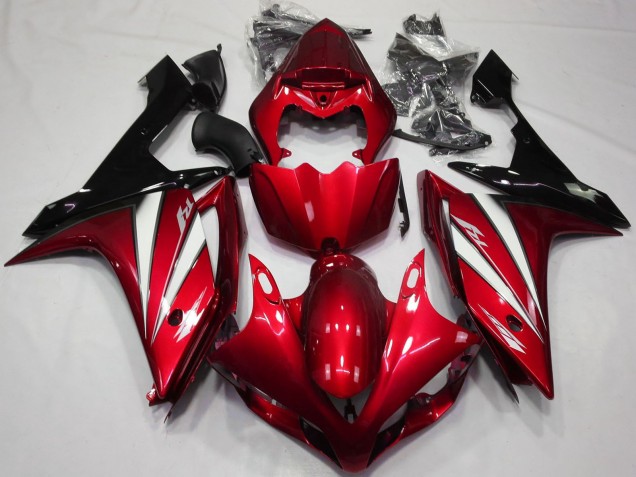 Billigste Yamaha R1 Motorrad Verkleidung 2007-2008 - Rot Weiss Schwarz