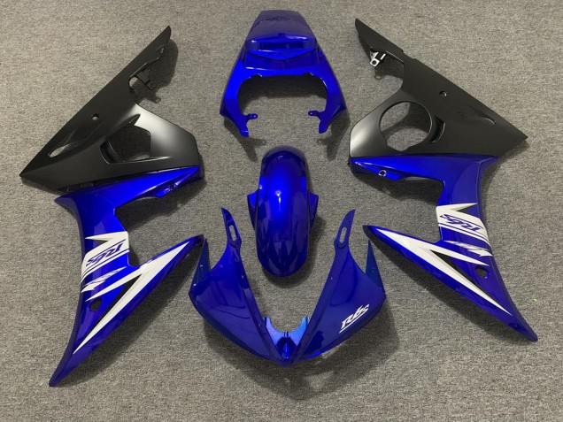 Billigste Yamaha R6 Motorrad Verkleidung 2003-2004 - Blau Weiss Matt Schwarz