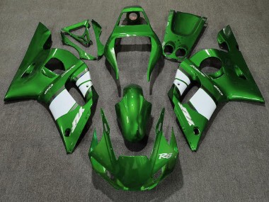 Billigste Yamaha R6 Motorrad Verkleidung 1998-2002 - Grun Weiss
