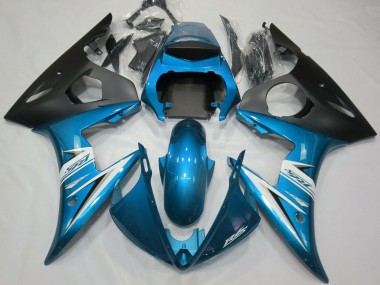 Billigste Yamaha R6 Motorrad Verkleidung 2003-2004 - Blau Weiss Matt Schwarz