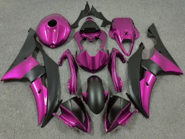 Billigste Yamaha R6 Motorrad Verkleidung 2008-2016 - Rosa Matt Schwarz