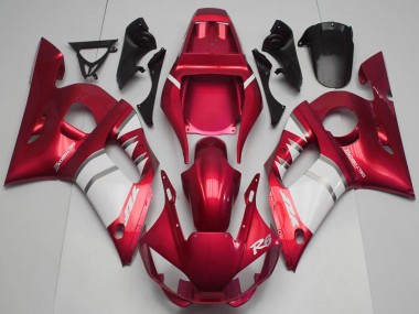 Billigste Yamaha R6 Motorrad Verkleidung 1998-2002 - Rot Weiss