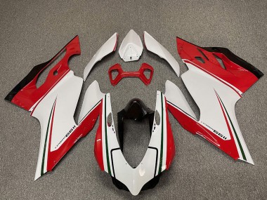 Billigste Ducati 1199 Motorrad Verkleidung 2011-2014 - Weiss Rot Schwarz Grun