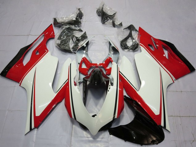 Billigste Ducati 899 1199 Motorrad Verkleidung 2011-2014 - Weiss Rot Grun Glanzendes Schwarz