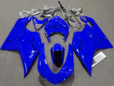 Billigste Ducati 1098 Motorrad Verkleidung 2007-2014 - Glanzendes Blau Schlichtes