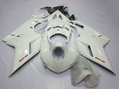 Billigste Ducati 848 Motorrad Verkleidung 2007-2014 - Perl Weiss