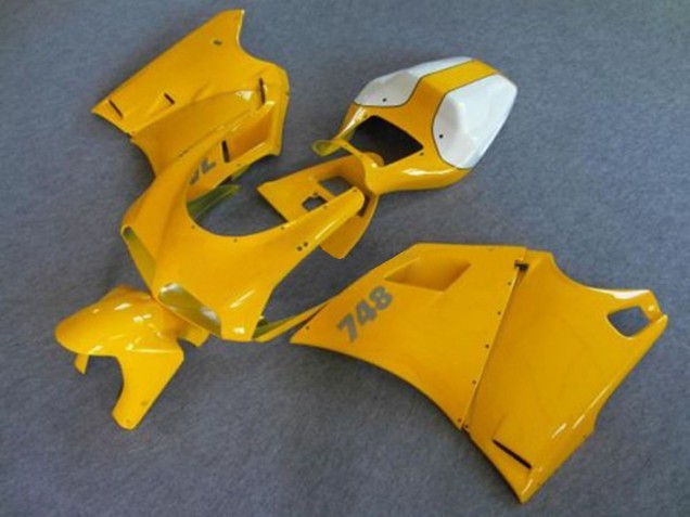 Billigste Ducati 748 Motorrad Verkleidung 1993-2005 - Weiss Gelb
