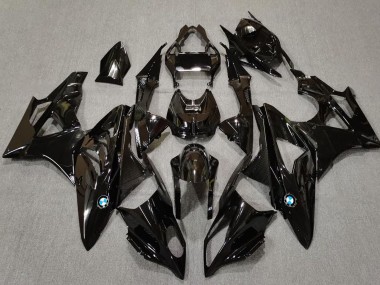 Billigste BMW S1000RR Motorrad Verkleidung 2009-2014 - Glanzendes Schwarz