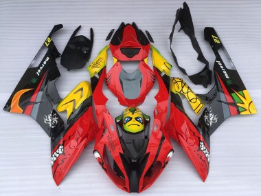 Billigste BMW S1000RR Motorrad Verkleidung 2015-2016 - Gelb Rot Schwarz Hai