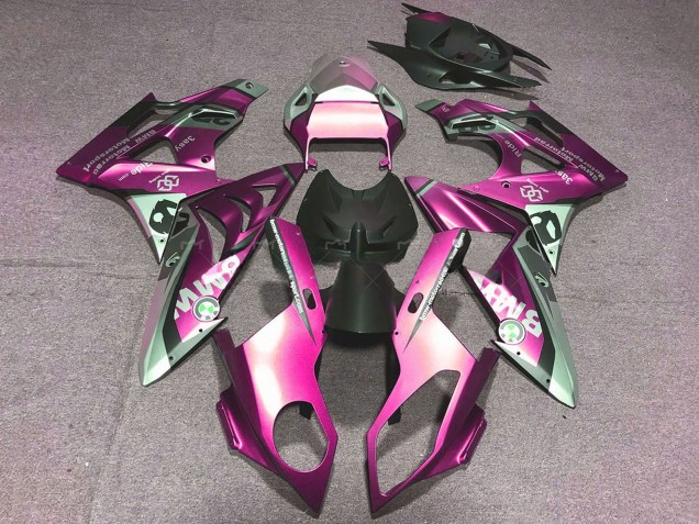 Billigste BMW S1000RR Motorrad Verkleidung 2017-2018 - Rosa Schwarz