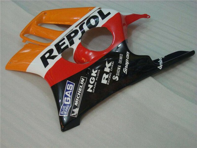 Billigste Honda CBR600 F3 Motorrad Verkleidung 1995-1996 - Orange Weiss Rot Glanzendes Schwarz Repsol