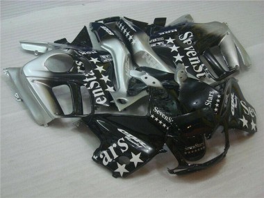 Billigste Honda CBR600 F3 Motorrad Verkleidung 1995-1996 - Silber Glanzendes Schwarz SevenStars