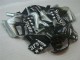 Billigste Honda CBR600 F3 Motorrad Verkleidung 1995-1996 - Silber Glanzendes Schwarz SevenStars