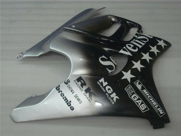 Billigste Honda CBR600 F3 Motorrad Verkleidung 1995-1996 - Silber Glanzendes Schwarz SevenStars
