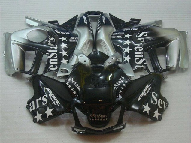 Billigste Honda CBR600 F3 Motorrad Verkleidung 1995-1996 - Silber Glanzendes Schwarz SevenStars