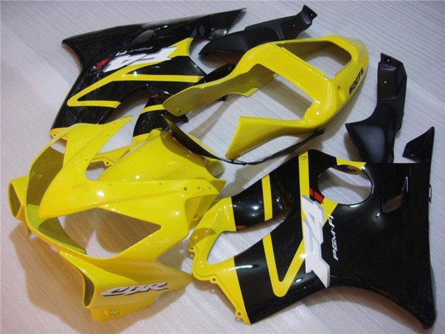 Billigste Honda CBR600 F4i Motorrad Verkleidung 2001-2003 - Gelb Glanzendes Schwarz