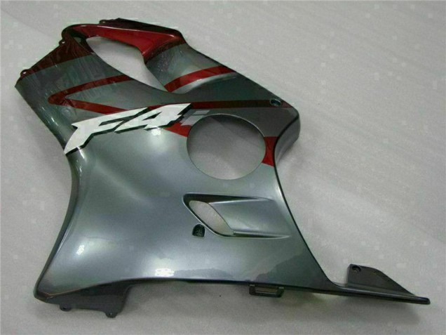 Billigste Honda CBR600 F4i Motorrad Verkleidung Kit 2001-2003 - Silber Rot