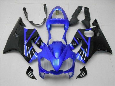 Billigste Honda CBR600 F4i Motorrad Verkleidung 2001-2003 - Blau Glanzendes Schwarz