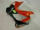 Billigste Honda CBR600 F4i Motorrad Verkleidung 2001-2003 - Gelb Orange Glanzendes Schwarz Rossi 46