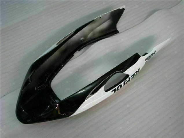 Billigste Honda CBR1100XX Blackbird Motorrad Verkleidung 1996-2007 - Weiss Glanzendes Schwarz Repsol