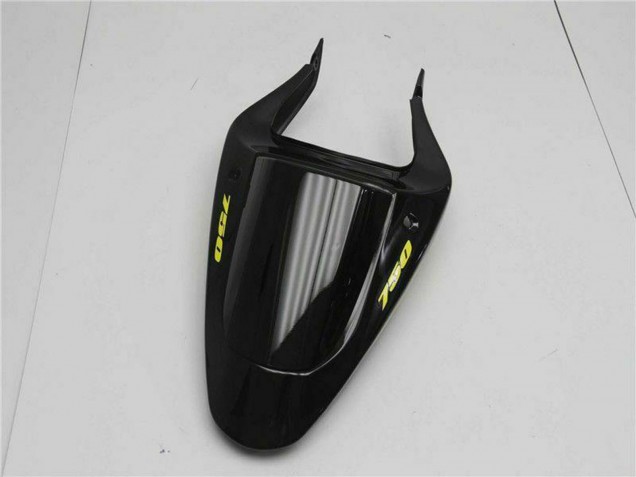 Billigste Suzuki GSXR 600/750 Motorrad Verkleidung 2001-2003 - Glanzendes Schwarz Gelb Flamme