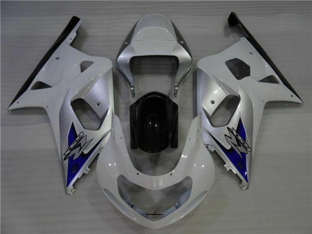 Billigste Suzuki GSXR 600/750 Motorrad Verkleidung 2001-2003 - Weiss Silber Blau Schwarz