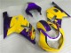 Billigste Suzuki GSXR 600/750 Motorrad Verkleidung 2001-2003 - Gelb Lila