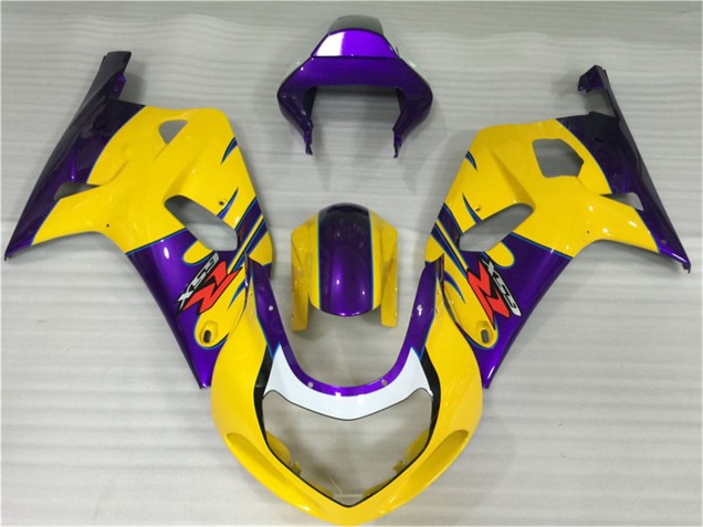 Billigste Suzuki GSXR 600/750 Motorrad Verkleidung 2001-2003 - Gelb Lila