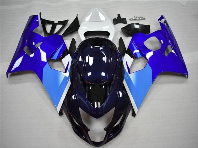 Billigste Suzuki GSXR 600/750 Motorrad Verkleidung 2004-2005 - Weiss Blau Schwarz