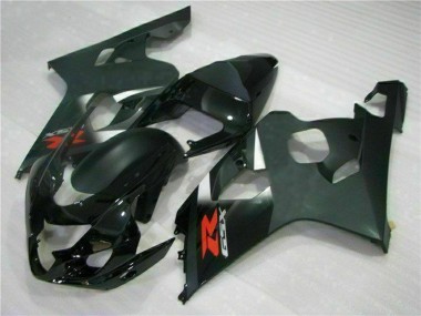 Billigste Suzuki GSXR 600/750 Motorrad Verkleidung 2004-2005 - Glanzendes Schwarz Matt Schwarz Rot Aufkleber