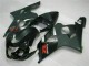 Billigste Suzuki GSXR 600/750 Motorrad Verkleidung 2004-2005 - Glanzendes Schwarz Matt Schwarz Rot Aufkleber