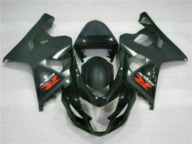Billigste Suzuki GSXR 600/750 Motorrad Verkleidung 2004-2005 - Glanzendes Schwarz Matt Schwarz Rot Aufkleber