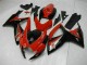 Billigste Suzuki GSXR 600/750 Motorrad Verkleidung 2006-2007 - Rot Glanzendes Schwarz