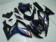 Billigste Suzuki GSXR 600/750 Motorrad Verkleidung 2006-2007 - Glanzendes Schwarz Blau