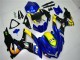 Billigste Suzuki GSXR 600/750 Motorrad Verkleidung 2008-2010 - Blau Gelb Hai
