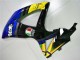Billigste Suzuki GSXR 600/750 Motorrad Verkleidung 2008-2010 - Blau Gelb Hai