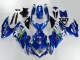 Billigste Suzuki GSXR 600/750 Motorrad Verkleidung 2008-2010 - Blau Weiss Grun Schwarz