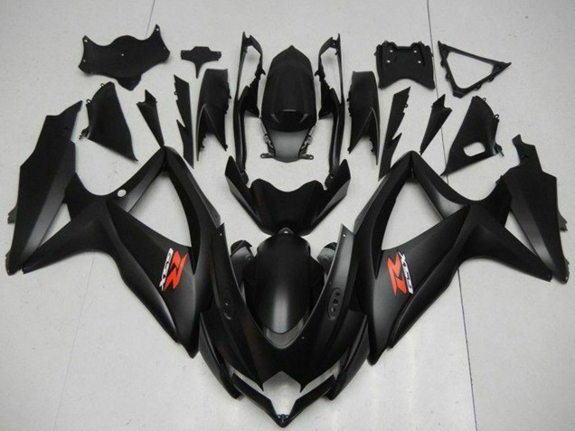 Billigste Suzuki GSXR 600/750 Motorrad Verkleidung 2008-2010 - Matt Schwarz Rot