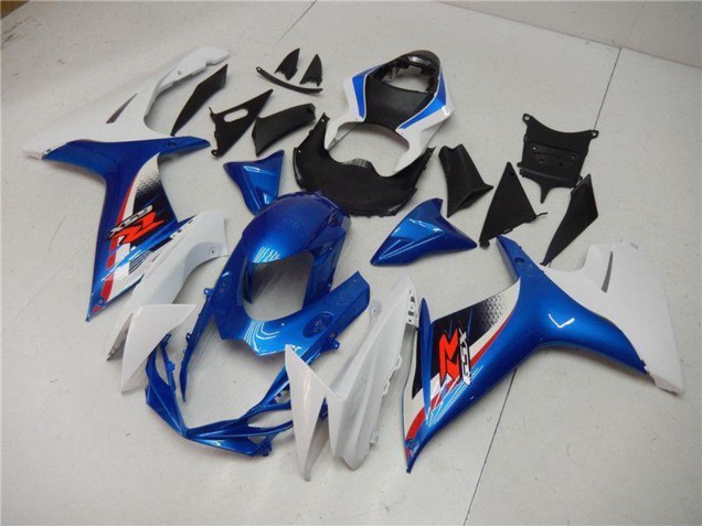 Billigste Suzuki GSXR 600/750 Motorrad Verkleidung 2011-2024 - Weiss Blau Schwarz Rot