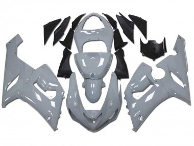Billigste Kawasaki ZX6R Motorrad Verkleidung 2005-2006 - Nardo Grau