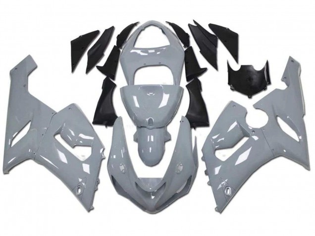 Billigste Kawasaki ZX6R Motorrad Verkleidung 2005-2006 - Nardo Grau