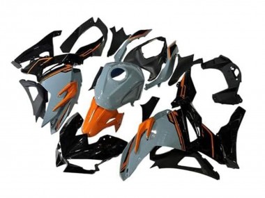 Billigste Kawasaki Ninja 500 EX500R Motorrad Verkleidung 2024-2025 - Nardo Grau Orange Schwarz