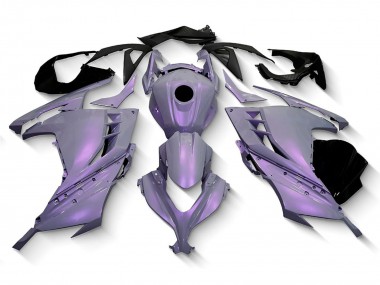 Billigste Kawasaki EX300 Motorrad Verkleidung 2013-2024 - Chameleon Grau Dazz Perl Lila