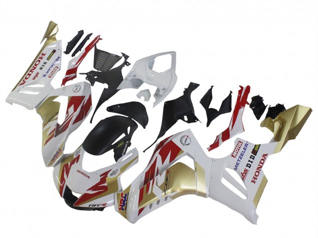 Billigste Honda CBR1000RR-R Motorrad Verkleidung 2020-2023 - Weiss Rot Gold Motul HRC