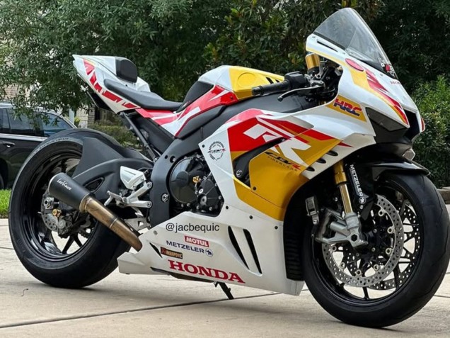Billigste Honda CBR1000RR-R Motorrad Verkleidung 2020-2023 - Weiss Rot Gold Motul HRC