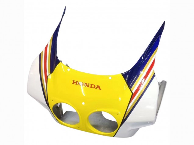 Billigste Honda CBR400RR NC23 Motorrad Verkleidung 1987-1989 - Weiss Gelb Blau Rothmans