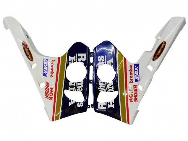 Billigste Honda CBR400RR NC29 Motorrad Verkleidung 1990-1999 - Weiss Gold Rot Dunkel Blau Rothmans