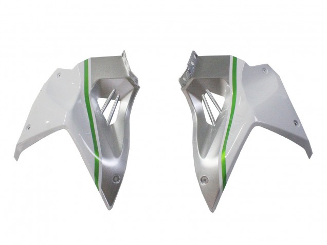 Billigste Kawasaki Ninja H2 Motorrad Verkleidung 2015-2022 - Weiss Silber Grun