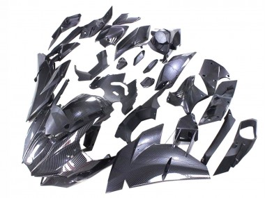 Billigste Kawasaki Ninja H2 Motorrad Verkleidung 2015-2022 - Schwarze Carbonfaser